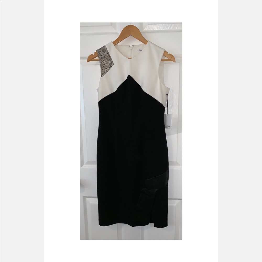 Calvin Klein sleeveless Color block dress